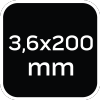 Opaski zaciskowe ogrodowe 3,6 x 200mm, 50 szt., brązowe