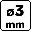 Wiertło do drewna Hex 3.0 mm