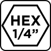 Wiertło do drewna Hex 6.0 mm