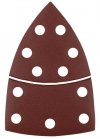 Papiery ścierne na rzep, żelazko 102 x 152 mm, P220, 5 szt., z 11 otworami