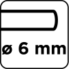Ściernica listkowa trzpieniowa 60 x 15 x 6 mm, P80