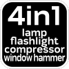 Lampa akumulatorowa 800lm z kompresorem