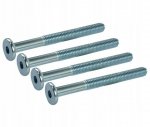 WKRĘT MEBLOWY OCYNKOWANY ŁEB PŁASKI 6*80MM (1 KG)