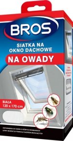 SIATKA NA OKNO DACHOWE 120*170 BIAŁA (1 SZT)
