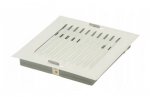 KRATKA METALOWA SKOŚNA W RAMCE Z SIATKĄ 14*14CM BIAŁA (1 SZT)