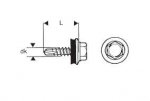 WKRĘT SAMOWIERTNY 4.8*20MM RAL 3011 (2,5 STO)