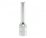 NASADKA DŁUGA 6-KĄTNA CHROMOWANA 1/4'' 4MM (1 SZT)