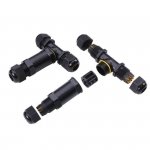 Złączka Mufa Hermetyczna Czarna Trójnik 0.5-4mm2 Średnica kabla 8-12mm IP68 V-TACC VT-869 2 Lata Gwarancji