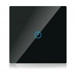 Włącznik Dotykowy Szklany WiFi V-TAC Pojedynczy Czarny Kompatybilność Amazon Alexa, Google Home, Nest VT-5003