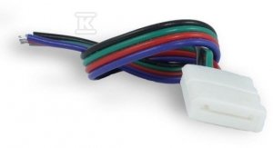 ZŁĄCZKA LED RGB 10MM TAŚMA-ZASILACZ (SZT)