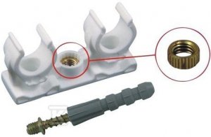 UCHWYT 20-22MM PODWÓJNY ZE ŚRUBĄ DWUG (SZT)