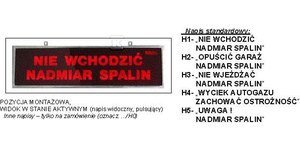 TABLICA OSTRZEG.TP-4S2/H2(230V,PULS-LED) (SZT)