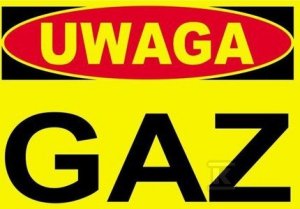 UWAGA GAZ-TABLICA OSTRZEGAWCZA (SZT)