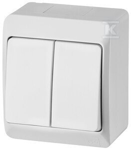 ŁĄCZ.ŚWIECZ.N/T IP44 BIAŁY HERMES (SZT)