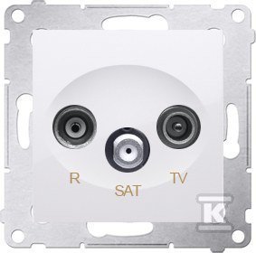 GN.ANT.RTV-SAT KOŃC.1.0DB BIAŁE SIMON5 (SZT)
