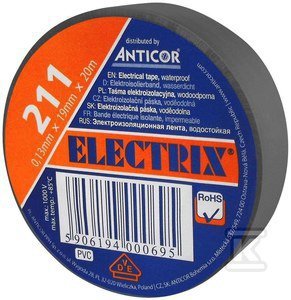 TAŚMA IZOL.19X20 SZARA ELECTRIC 211P (SZT)
