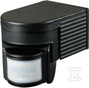 CZUJNIK RUCHU IR IP44 CZARNY (SZT)
