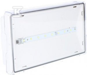 OPR.EXIT S IP65 LED 1W 3H 2-ZAD. PT BIA? (SZT)