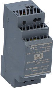 ZASILACZ NA SZYNĘ DIN 24W 12VDC (SZT)