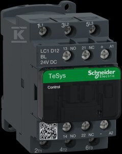 STYCZ.TESYS D AC3 12A 3P 1NO 1NC 24VDC (SZT)