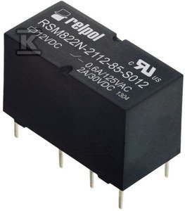 RSM822N PRZEKAŹNIK 2P 2A CEWKA 12VDC (SZT)