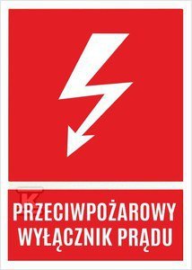 NOZ 74X105S TABLI.(P.POŻ.WYŁ.PRĄDU) (SZT)