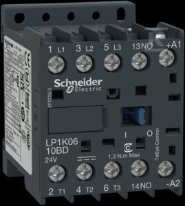 STYCZ.K 3P 9A 24VDC 1NO  AC3 (SZT)