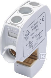 ZACISK IZOLOWANY SBB16 86105 SZARY (SZT)