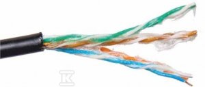 KABEL U/UTP KAT. 5E ZEW., ŻEL. PE 500M (m)