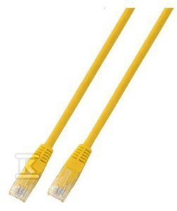 PATCHCORD RJ45 U/UTP 5E PVC CCA ŻÓŁ 0 (SZT)