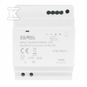 ZASILACZ 100W 12V ZTM-100/12 (SZT)