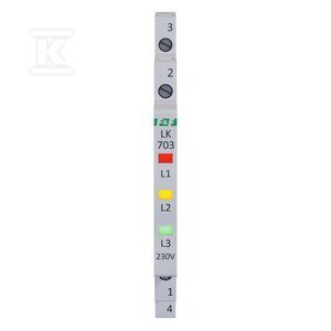 LK-703K LAMP.KONTROL.3 KOLORY 3XLED 1/3S (SZT)