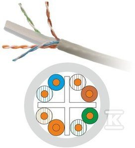 UTP KABEL 4X2X23AWG KAT.6 PVC ALANTEC (SZT)