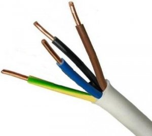 PRZEWÓD YDY 4X1,5 ŻO BIAŁY 450/750V (100 MB)