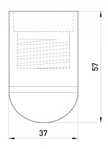 OPRAWKA PLASTIKOWA E27 CZARNA (1 SZT)