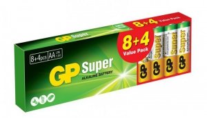 BATERIA SUPER ALKALINE AA LR6 1.5V 12 SZTUK (1 OP)