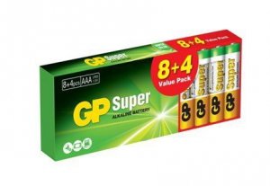 BATERIA SUPER ALKALINE AAA LR3 1.5V 12 SZTUK (1 OP)