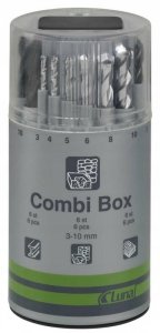 ZESTAW WIERTEŁ COMBI BOX 3-10MM. (1 KPL)