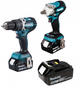 ZESTAW COMBO 18V DTW300+DHP484 3*5.0AH (1 SZT)