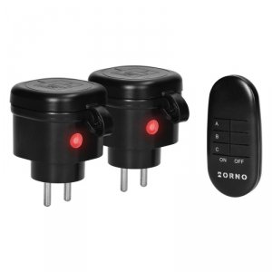 GNIAZDO ELEKTRYCZNE ZDALNIE STEROWANE 2+1 MINI (1 SZT)