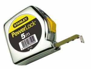 MIARA POWERLOCK, CHROMOWANA OBUDOWA PLASTIKOWA 5M/19MM [L] (1 SZT)
