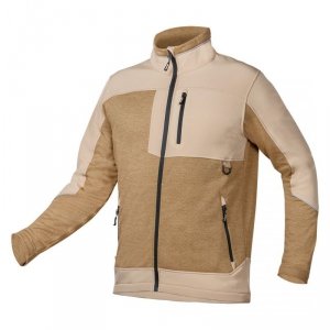 BLUZA SOFTSHELL OUTDOOR, BEŻOWA, ROZMIAR L (1 SZT)