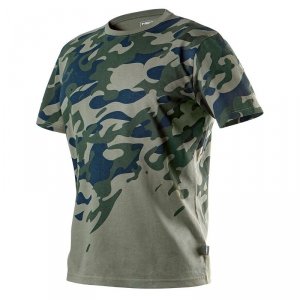 T-SHIRT ROBOCZY Z NADRUKIEM CAMO, ROZM.L (1 SZT)