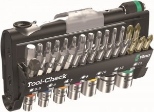 ZESTAW BITÓW I NASADEK Z GRZECHOTKĄ TOOL CHECK 33EL. (1 KPL)