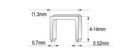 ZSZYWACZ TAPICERSKI 4-14MM ZSZYWKI 0.7M (1 SZT)