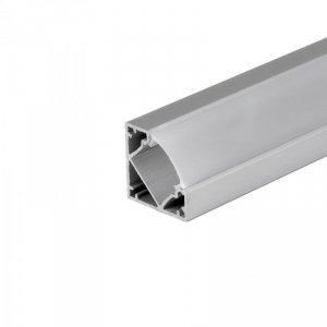 Profil Aluminiowy V-TAC 2mb Anodowany, Klosz Mleczny, Kątowy VT-8114