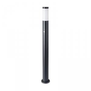 Słupek Ogrodowy V-TAC 110CM Czarny Czujnik Ruchu E27 VT-838-110
