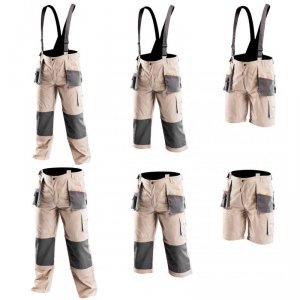 Spodnie robocze na szelkach 6w1 COTTON, rozmiar M/50