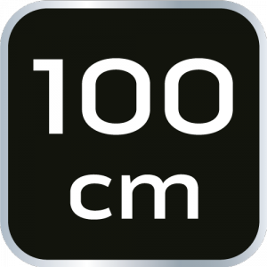 Poziomnica aluminiowa z uchwytem, 3 libelle, magnes, frezowana dolna powierzchnia, 100 cm