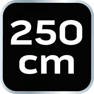 Łata murarska 250 cm, 2 libelle, uchwyty